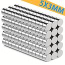 50/200/500pcs, 5x3mm Small Magnets Strong Mini Magnet, Neodymium Magnet Fridge, Small Magnet, Whiteboard Magnet, Suitable For Office, Fridge, Kitchen, Kitchen Accessaries