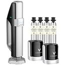 Coravin Sparkling Wine Preservation System | Preserve Flavour for up to 2 Weeks | Sparkling Stopper Locks to Any Bottle | with Status Indicator - Silver