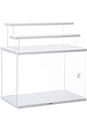 Display Case for Collectibles Assemble Clear Acrylic Box Alternative Glass Case for Display Action Figures Home Storage Organizing Toys (12.4x7x8.6inch; 31x18x22cm)