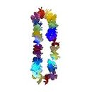 Wanna Party Light Up Neon Multicolor Garland, Hawaiian Flower Garlands, Hawaiian Theme Party Decorations, Pool Party Props, Beach Party Supplies, Pack of 1
