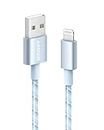 Anker 1 m Lightning Kabel, 331 Kabel, Premium Nylon USB-A auf Lightning Kabel, MFi zertifiziert für iPhone Ladegeräte, iPhone SE/Xs/XS Max/XR/X/8 Plus/7/6 Plus, iPad Pro Air 2 und mehr (Winter B) Lue
