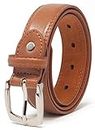 Ossi Leather Lined 28mm Childrens Belt - Tan 4XS (20" - 24" waist)