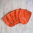 Peach Drawstring Bag""""Compatible/Replacement for"""" Crown Royal Peach Limited Edition Drawstring Bag 750ml New Orange, Gold Trim 5 Pack