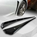 2Pcs Glossy Black Car Exterior Side Fender Vent Air Wing Cover Trim  Accessories