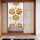 JONGYA Chip Cookies - Tenda con blocco della luce, protezione della privacy, 86 x 140 cm, isolamento termico e riduzione del rumore, per decorazione domestica, soggiorno, camera da letto, ufficio,