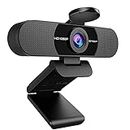 1080P Webcam with Microphone, EMEET C960 Web Camera, 2 Mics Streaming Webcam with Privacy Cover, 90°View Computer Camera, Plug&Play USB Webcam for Calls/Conference, Zoom/Skype/YouTube, Laptop/Desktop