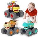 SunnyPal Toys for 1 Year Old Boys - 3 Pack Car Toys for 2 Year Old Boy, Monster Truck Toys for 1 Year Old Boy Toys Toddler 1st Birthday Gifts for Boy