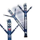 Sporticulture Football Dallas Cowboy Wacky Waving Inflatable Tube Guy with LED Lights & Built-in Blower - 6" x 36" x 96" NFL Inflatable Tube Man Crazy Sports Fan Outdoor Party Decoration