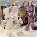 Disney Kristall winkt Hand Mickey transparente Figuren 20cm Kawaii Harz Home Desktop Ornamente