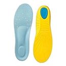 Memory Foam Shoe Inserts Foot Pain Relief Arch Support Insoles Orthotics for Women Men (Women 6-10 / Men 5-9)