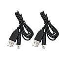 IRYNA Charger Cable 3DS Charger 1.2M Charging Cable USB Charger Cable for Nintendo DSI/ 3DS/ 3DS XL/NEW 3DS/ NEW 3DS XL/New 2DS XL/New 2DS/ 2DS XL/ 2DS/ Dsi XL, Pack of 2