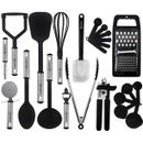 Juego de utensilios de cocina, 23 accesorios Espátula Cucharas Cocinar