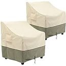 Outdoor Furniture Patio Chair Covers Waterproof Clearance, Lounge Deep Seat Cover, Lawn Furnitures Covers Fits up to 29W x 30D x 36H inches(2 Pack)