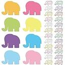 8 Pads 8 Color Elephant Sticky Notes and 60 Pcs 6 Color Cute Elephant Paper Clips Set Creative Self Stick Note Pads Colorful Memo Pad Elephant Lover Gifts for Women Student School Home Office Supplies