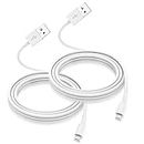 2Pack Apple MFi Certified iPhone Charger 2m, iPhone Lightning to USB Cable 2 Meter, Super Fast Apple iPhone Charging Cable for iPhone 12/12mini/11/Pro/Max/X/XS/XR/XS Max/8/7/6,ipad
