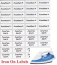 48+12 FREE White Iron On Personalised Name Clothing Labels / Tags - (22*09mm)