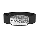 Magene H603 Pulsmesser Brustgurt HRM Fitness Tracker IP67 wasserdichte Unterstützung Bluetooth 4.2 und ANT+, Kompatibel Wahoo, Zwift, Strava, Elite HRV Weiß