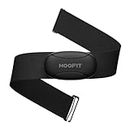 moofit HR8 Heart Rate Monitor Chest Strap, Low Energy Real-Time Heart Rate Data Bluetooth 5.0/ANT+, Longer Communication Range, IP67 Waterproof, Compatible with iOS/Android Apps, Gym Equipment, Black