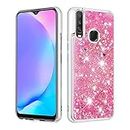 HiCASE Pro Case for VIVO Y17/VIVO Y15/VIVO Y12/VIVO U10/VIVO Y11 2019/VIVO U3X, Glitter Case Clear Bling Liquid Sparkle Fashion for Girls Women Moving Flowing Quicksand Glitter Phone Case Cover