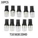 10x T10 2SMD LED Automotive Interior Dome Map License White Light Bulbs Lamps