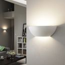 Up Down Indoor LED Plaster Ceramic Uplighter Wall Light Paintable Gypsum Sconce