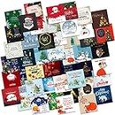 GIFT MY PASSION Set of 48 Christmas Cards for Decoration or Other DIY(Do It Yourself) x mas Greeting Cards 3X3 Inches Greeting Card