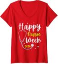 Nurse Appreciation Week Happy National Nurses Week Ladies' V-Neck Tshirt