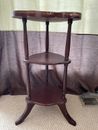 vintage bombay company 3 tier side/plant table