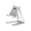 VAYA Phone Stand for Mobiles, Tablets & E-Reader Devices | Multi-Angle Rotation for Flexibility | Comfortable for Watching Movies or Attending Zoom Calls on Phone | Color - Silver