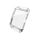 POPETPOP Reloj Inteligente Overall Watch Screen Protector Cover: Transparent Hard TPU Case Tempered Glass Frame Protector Compatible for Fitbit Ionic Silicone Bumpers Silicone Case