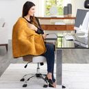 Stalwart Heated Blanket - USB-Powered Throw for Travel, Home, Office, Camping - Winter Car Accessories Polyester in Orange/Brown | Wayfair