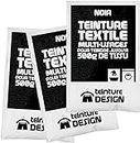 Set de 3 bolsas de tinte textil – Negro – universal para ropa y telas naturales