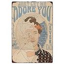 Harry Style Posters Vintage Metal Tin Sign Novelty Fans Gifts Home Bedroom Bathroom Club Bar Coffee Garage Plaque Decor Art -Just Let Me ?Adore You 8x12inch