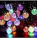 Velocious™ String Ball Multicolor Light 20 LED 10 Feet Outdoor String Lights Multi-Colored Waterproof Crystal Globe Ball Fairy Lights, Decoration Lighting for Diwali,Home, Garden, Christmas,