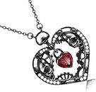 Women Gothic Skull Black Heart Pendants Jewellery Necklaces Items Mens Punk Stuff Pendant Jewellery Cheap Necklace Practical and Attractive