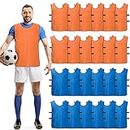 Scrimmage Training Vest (24 Pack) Team Sports Pinnies Jerseys for Adult Youth Soccer Bibs Practice Jerseys
