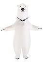 FunPop Inflatable Adult Polar Bear Fancy Dress Costume Standard