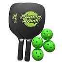 DEWU Pickleball Paddle Set - Lightweight Ultra Cushion Racquet, Non-Slip Design, 2 Pickleball Rackets 4 Balls, Pickle Ball Equipment Indoor Outdoor Sports for Men Women
