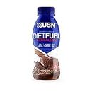 USN Diet Fuel Ultralean Pre-mixed & Ready to Drink Meal Replacement Shake Bottles: 8 x 310ml Chocolate