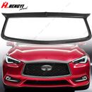 For 2017-2022 Infiniti Q60 Carbon Style Front Grill Outline Trim Cover Overlay