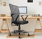 MRC EXECUTIVE CHAIRS ALWAYS INSPIRING MORE Sigma Mesh Mid Back Office Chair - Ergonomically Suitable For Work From Home, Computer, Laptop, Desk, Study & Reception (Black & Grey)