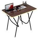 Wow craft Multipurpose Foldable and Portable Study Table | Computer Desk | Laptop Table, Made with Engineered Plywood top and Powder Coated Finish for Home & Office, (Set of 1) (Design 1)