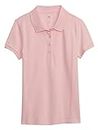 GAP Girls' Uniform Polo Shirt, Light Shell Pink, Large