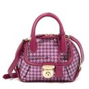 Salvatore Ferragamo fiama sequin hot pink handbag messenger sling bag handbag