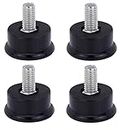 Adjustable Levelling Feet - Set of 4 - M6 Thread with 22mm Foot Diameter - Ideal for Furniture, Appliances and Small Equipment