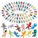 niCWhite Mini Plastic Babies, 120pcs Tiny Plastic Babies Figurines Small Baby King Cake Babies for Baby Shower, Ice Cube My Water Broke Games, Party Decorations, Multi-Colored