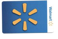 WALMART Gift card BLUE NO VALUE Unscratched Pin