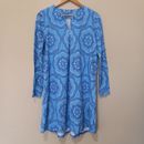 COOLIBAR UPF 50+ UV Protection Citywalk Tunic Dress Blue Paisley Size S