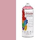 Pristine DIY, Multipurpose, Quick Drying Aerosol Spray Paints with Gloss Finish For Metal, Wood, Walls and Plastic – 300gm(400 ml) Pink (RAL 3015)