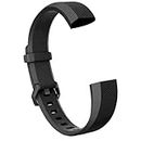 Brain Freezer Soft Silicone Adjustable Strap Band Compatible with Fitbit alta (Large- 6.7-8.1") Black (Watch to Inculding)